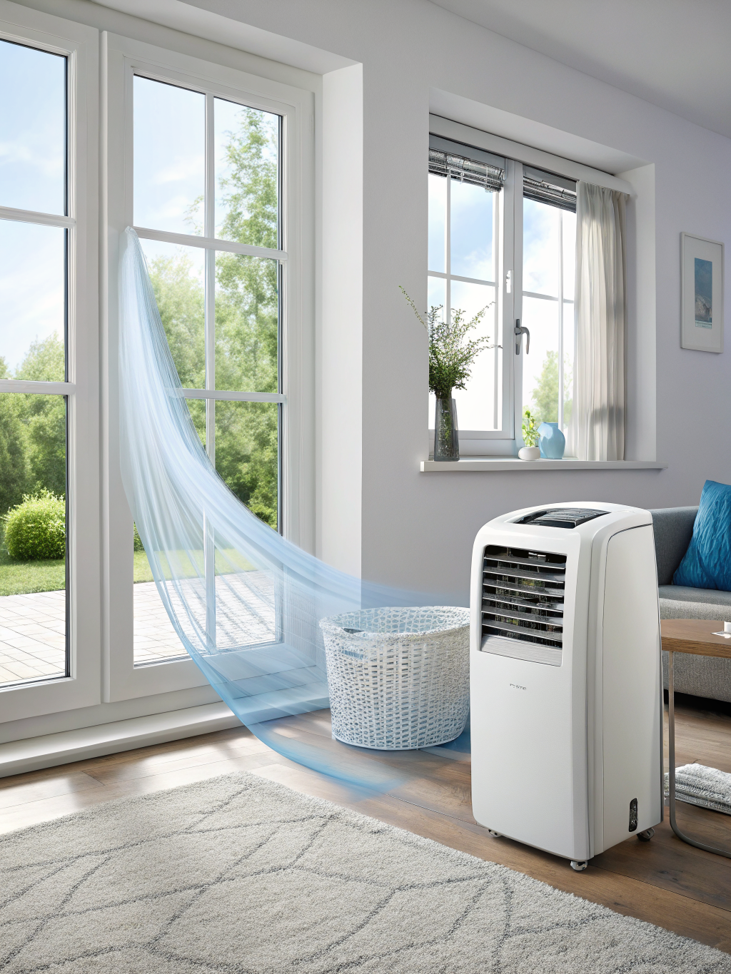 Fensterdichtung für mobile Klimaanlage Installation am Fenster