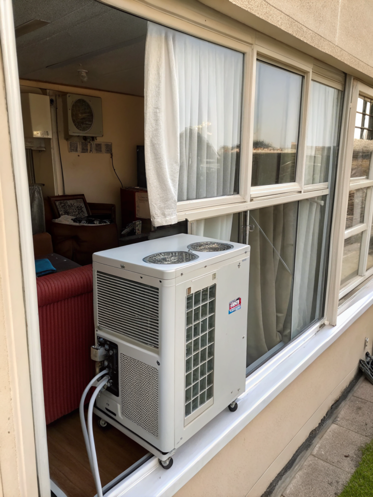 mobile klimaanlage fensterabdichtung